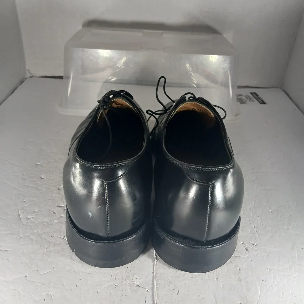 Johnston & Murphy Cap Toe Oxford 13 B Black Leather Dress Shoes 22 02981